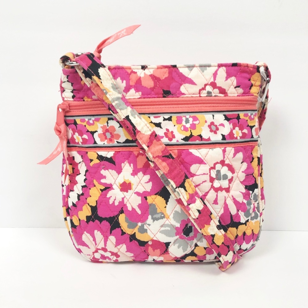 Vera Bradley Pixie Blooms Double Zip Hipster - image 1